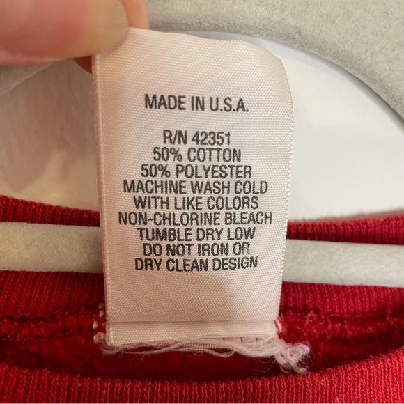 Vintage Christmas Cat Sweatshirt Large Red Ugly Sweater BJ Designer - Picture 11 of 14